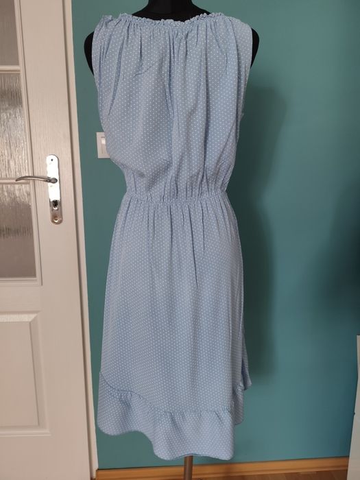 Błękitna sukienka na lato