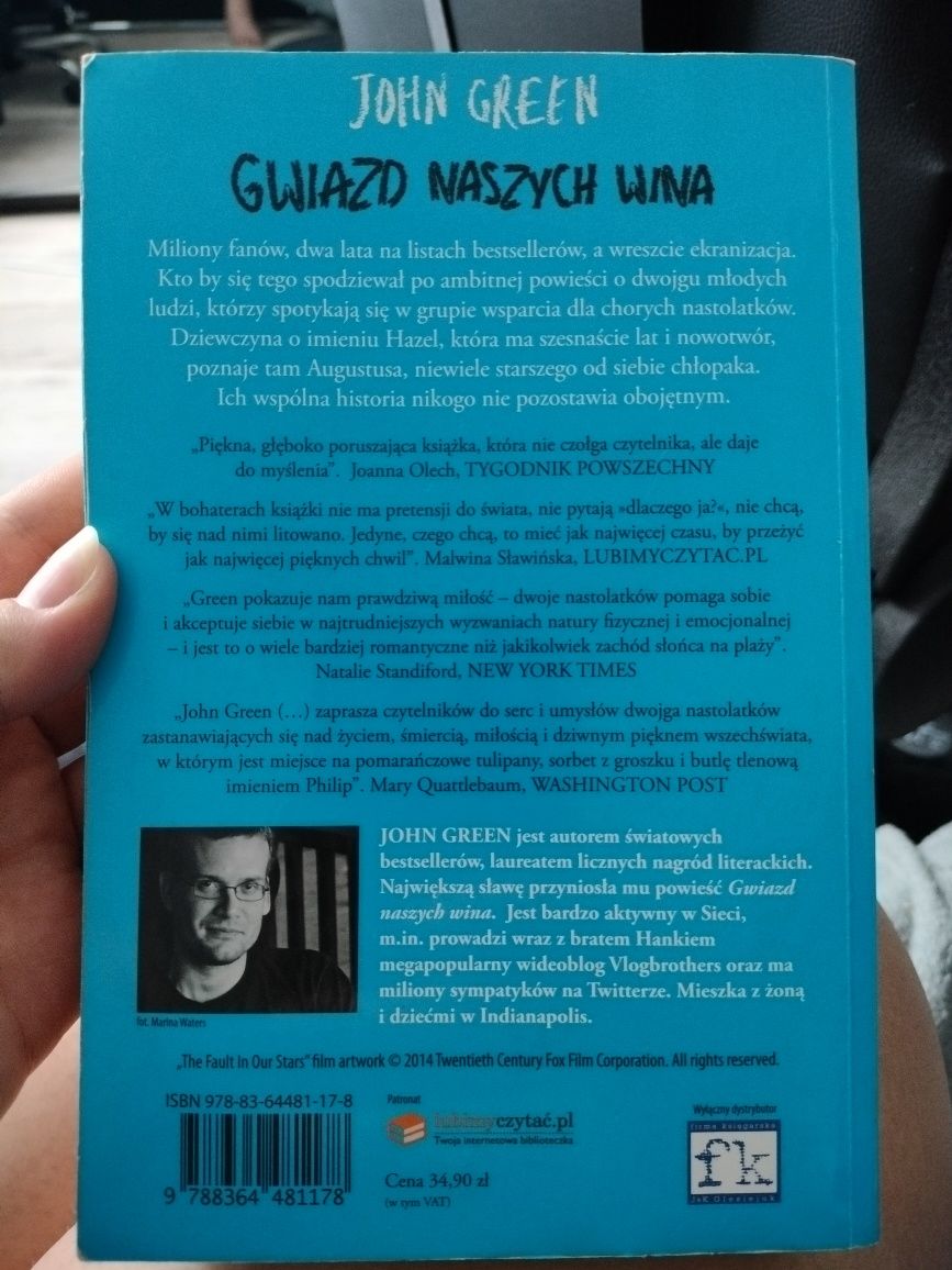 John Green gwiazd naszych wina