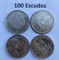 4 moedas de 100 Escudos – Várias (nº8)