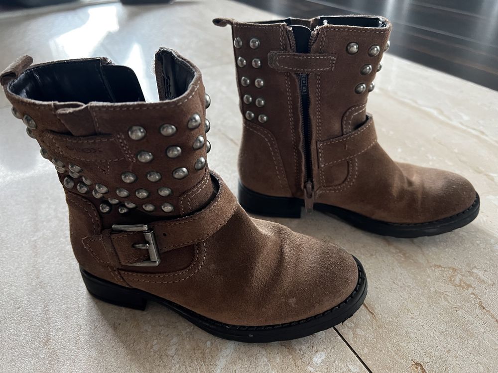 GEOX buty, rozm. 29, dziewczęce buciki, zamsz