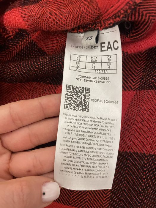 Koszulowa sukienka w kratkę Guess rozm.XS/34