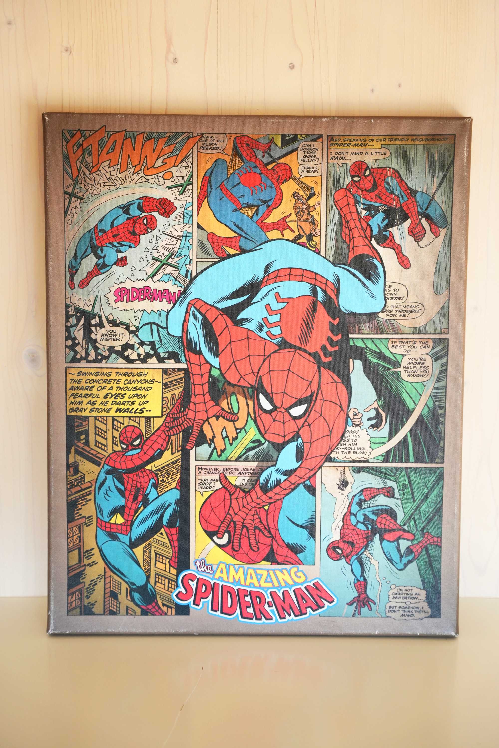 Spiderman - Obraz na płótnie 50 cm x 40 cm- darmowa wys.