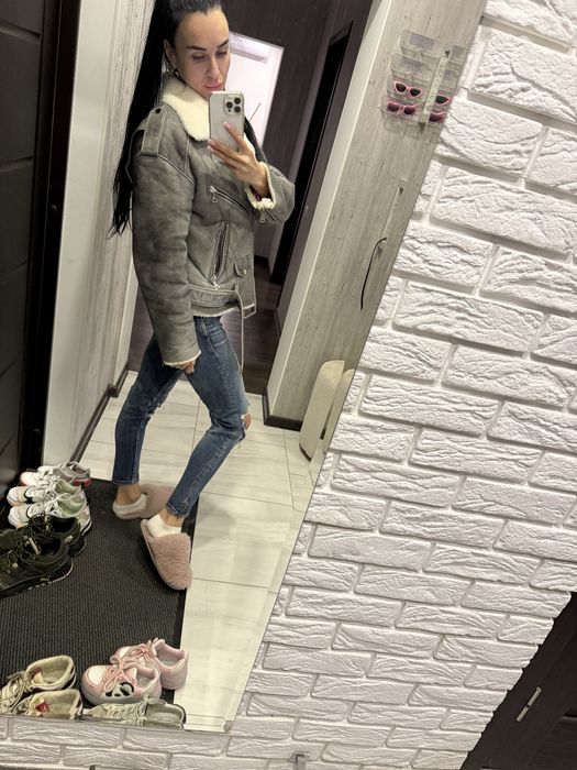 Натуральна дублянка з овчини .