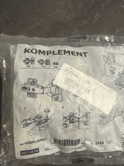 Komplement zawiasy ikea