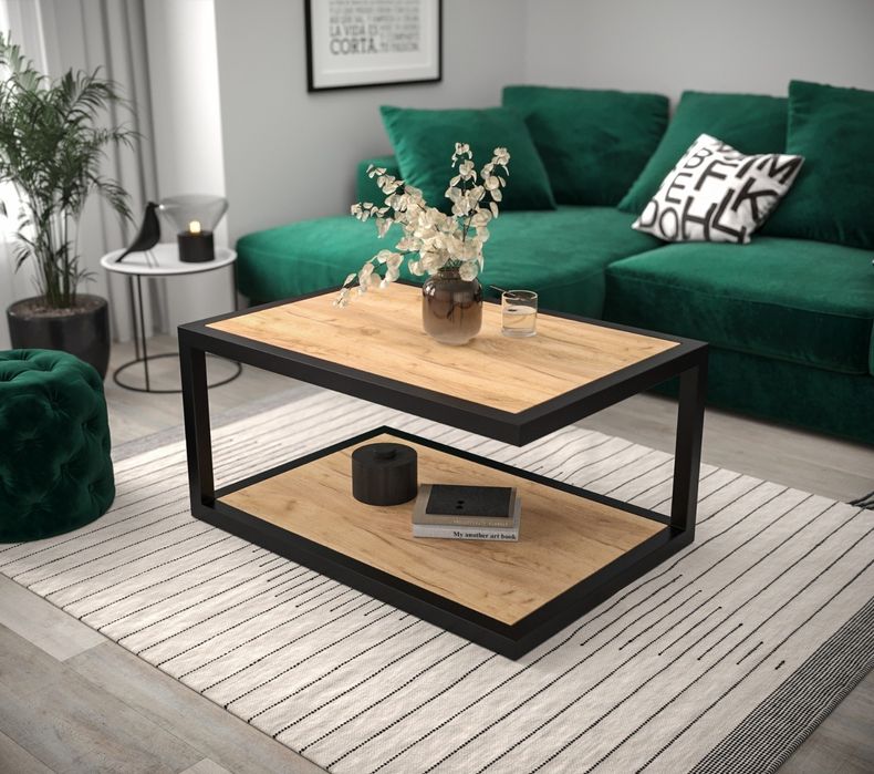 Ława stolik Loft BRIT dąb Lancelot Craft Sonoma Artisan Wotan Halifax