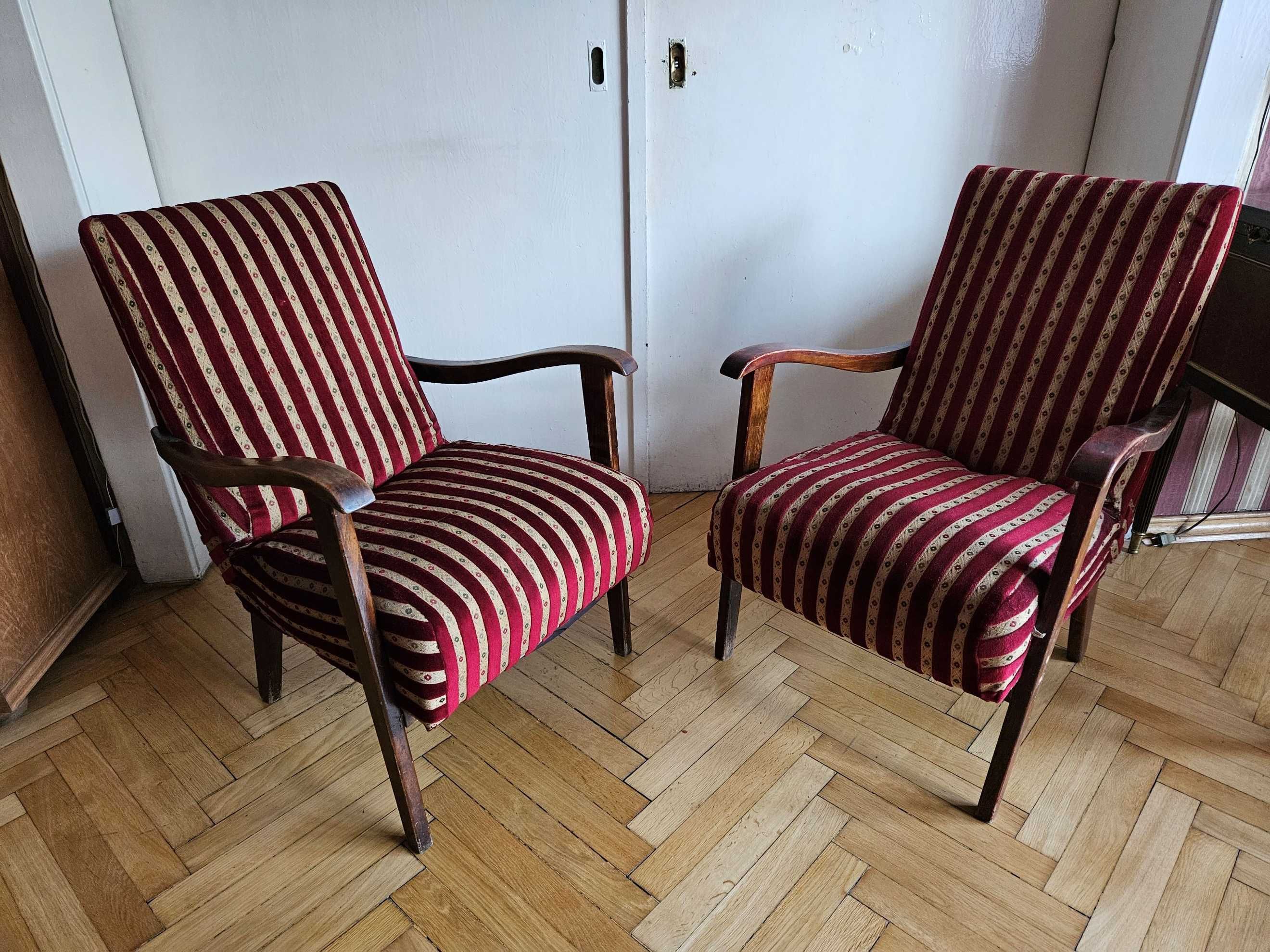 2 Fotele z lat 60. PRL (do renowacji) Sprzedam