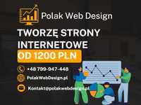Wykonam stworzę stronę internetową www logo cena od 1200 pln