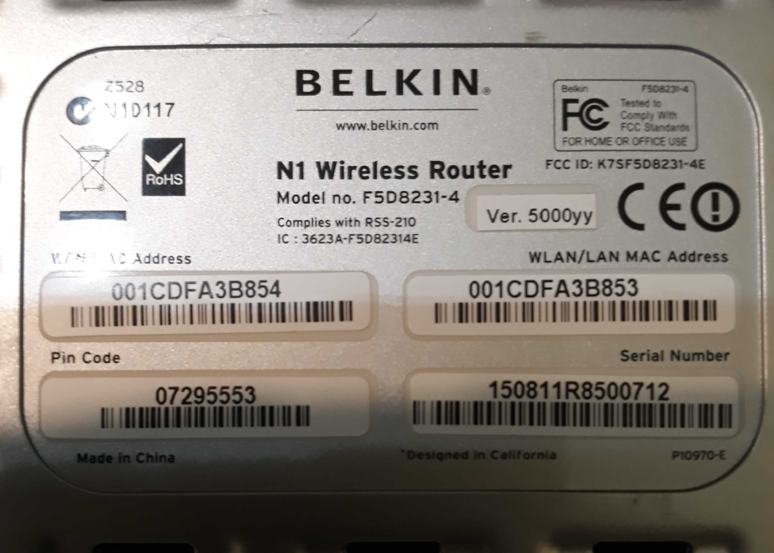 Ruter internetowy ,, Belkin "