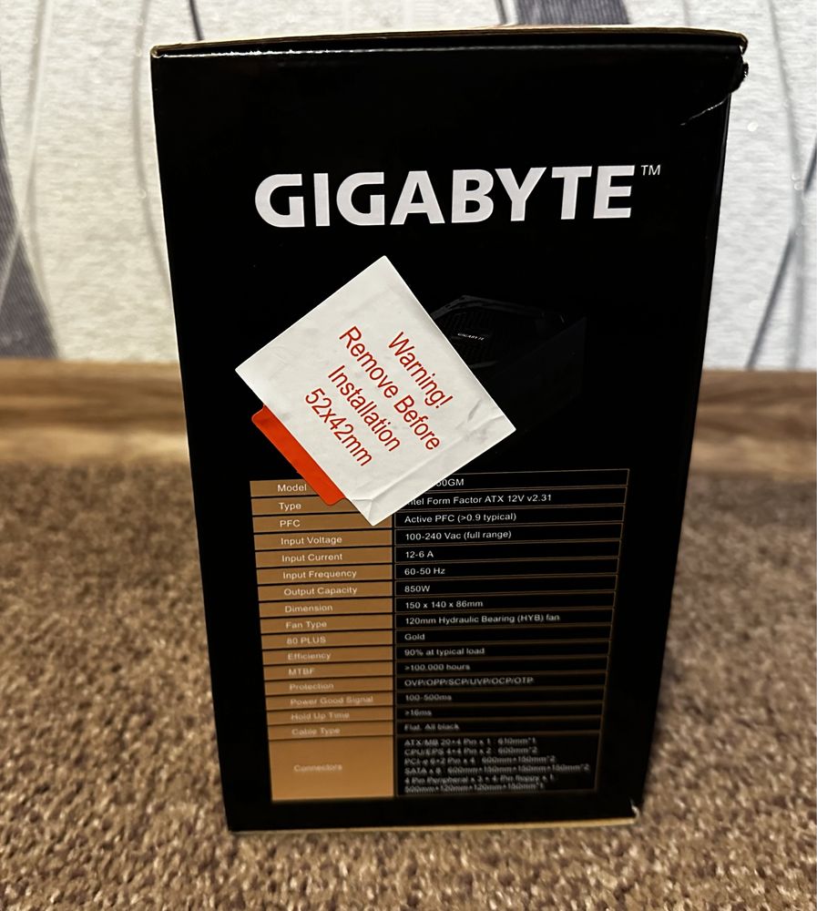 СРОЧНО блок питания GIGABYTE P850GM