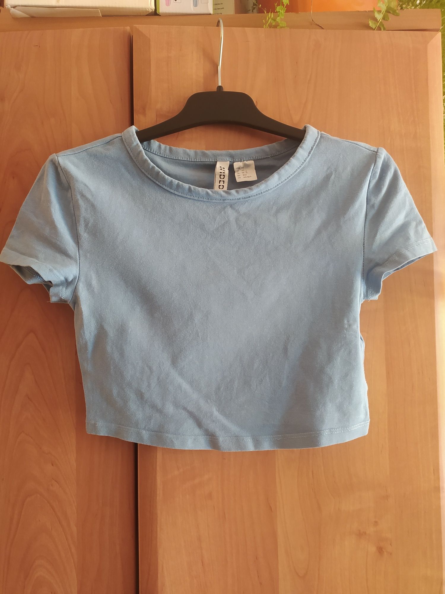 Top koszulka t-shirt bawełniany elastyczna r XS 34 H&M