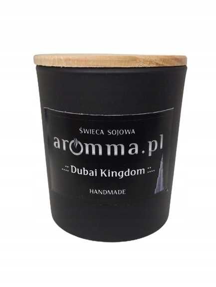 Świeca Sojowa Aromma - Dubai Kingdom 180 ml + wieczko - 100% naturalna