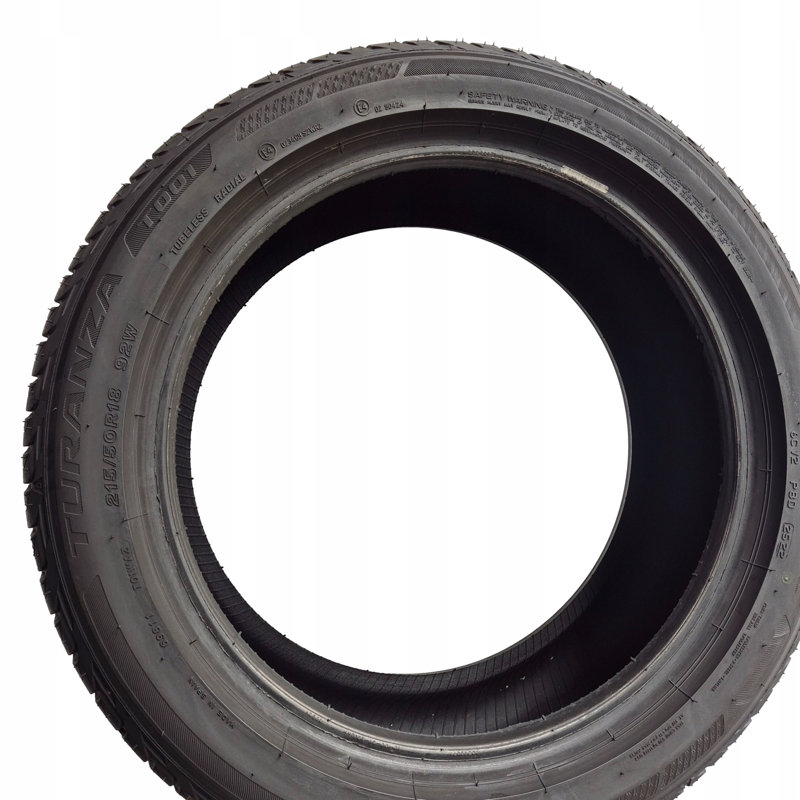 Bridgestone turanza T001 215/50 R18 92W 7mm 2022