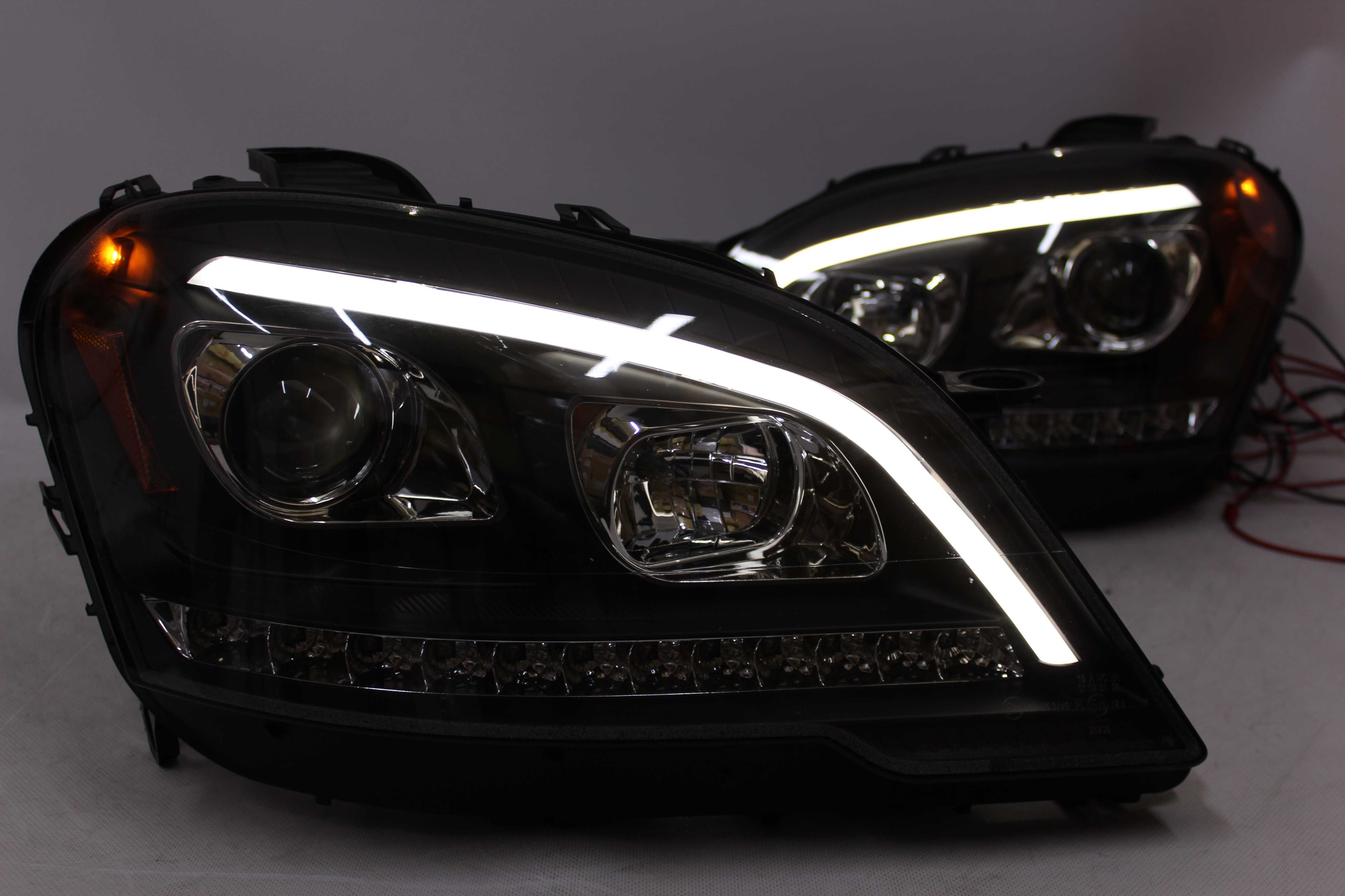 Lampy reflektory przód Mercedes W164 ML 09-11 LED BAR NEON DYNAMICZNE