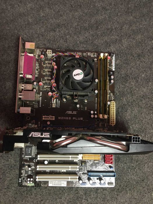 комплект материнская плата c видеокартой Asus m2n68 plus