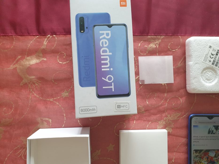 Xiaomi Redmi 9T na caixa, super bateria 6000 Mah, NFC, como novo