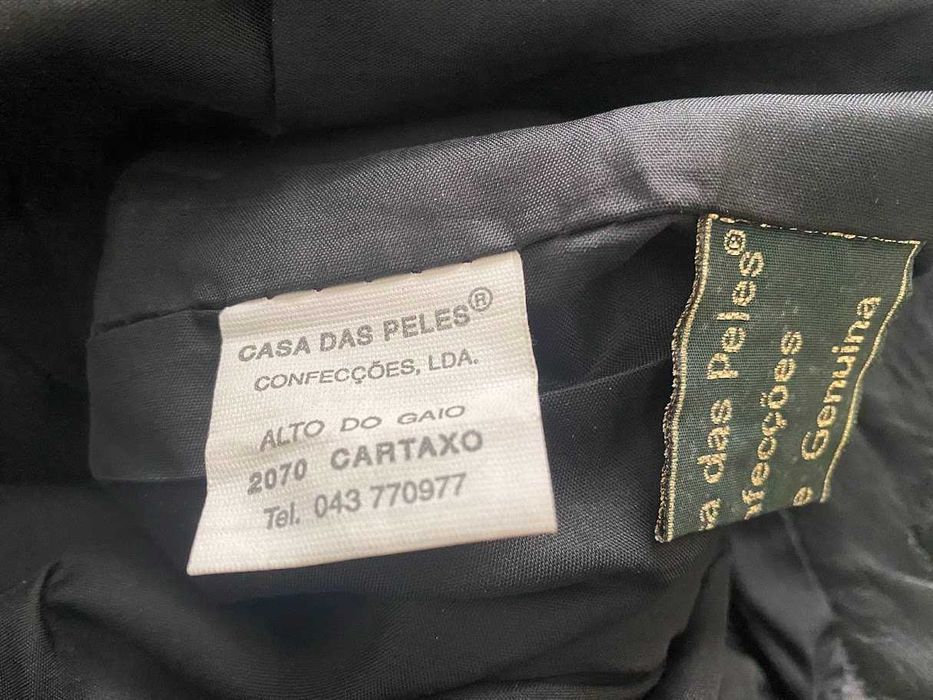 Calças motard em pele de senhora