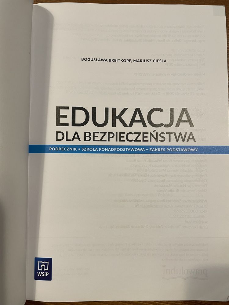 Podręcznik do szkoły EDB Edukacja dla bezpieczeństwa