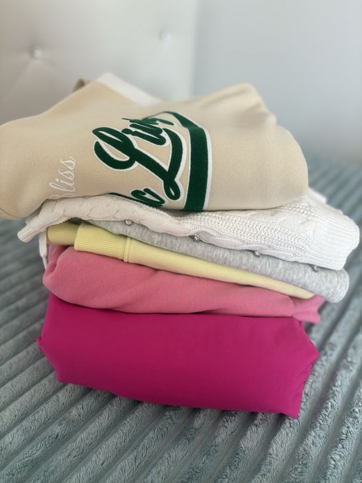 Paczka ubran dla dziewczynki jesienno zimowe