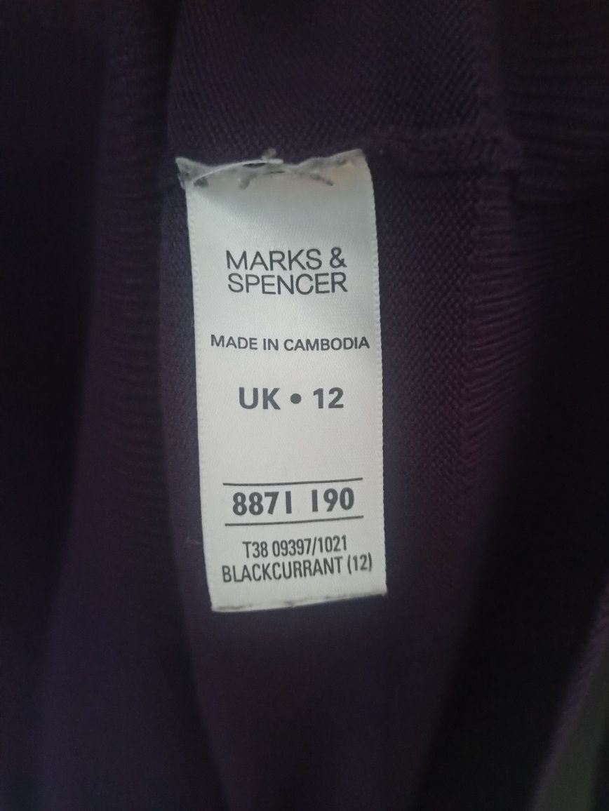 Fioletowy sweter Marks& Spencer