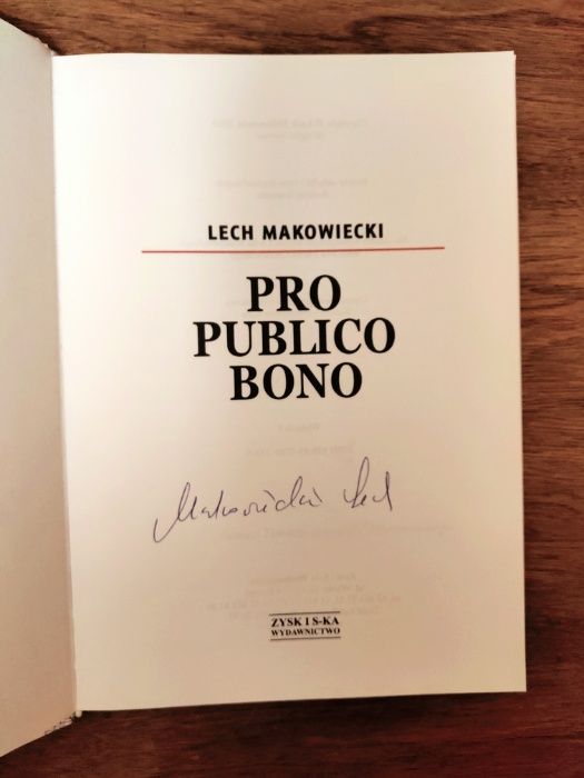 Lech Makowiecki - Pro Publico Bono AUTOGRAF