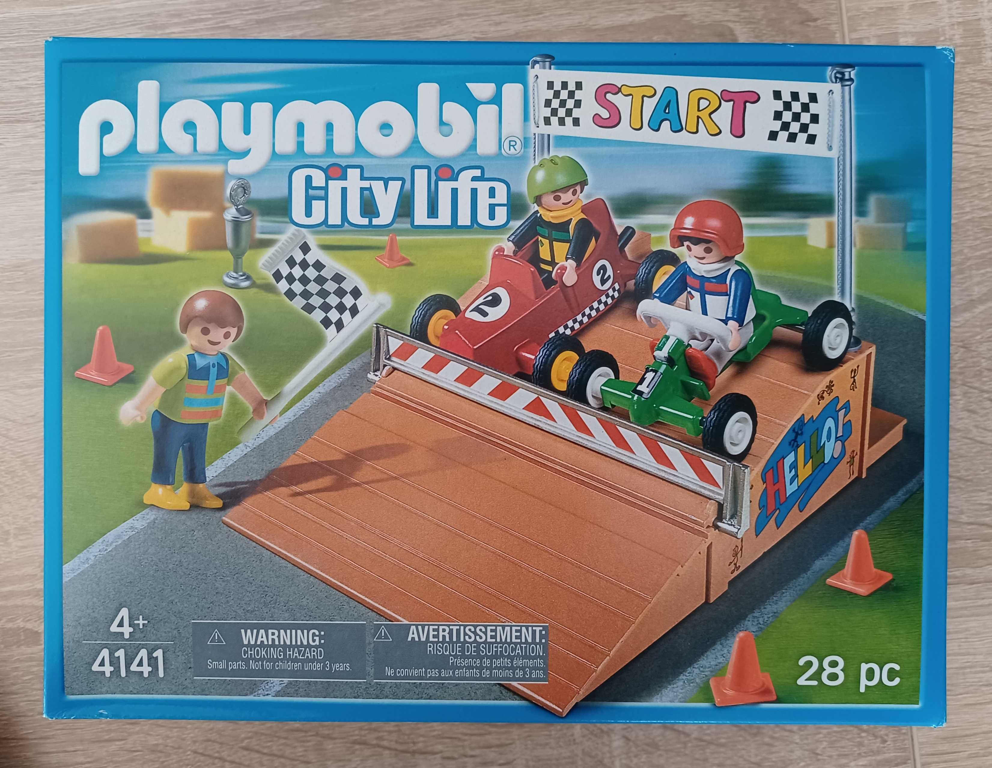 Nowy zestaw Playmobil 4141 City Life Tor wyścigowy gokartów