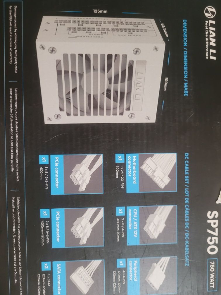 Lian li sp750 , sfx 750wat