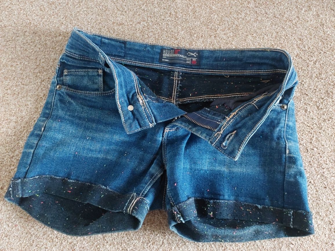 Spodenki jeans elastyczne xs