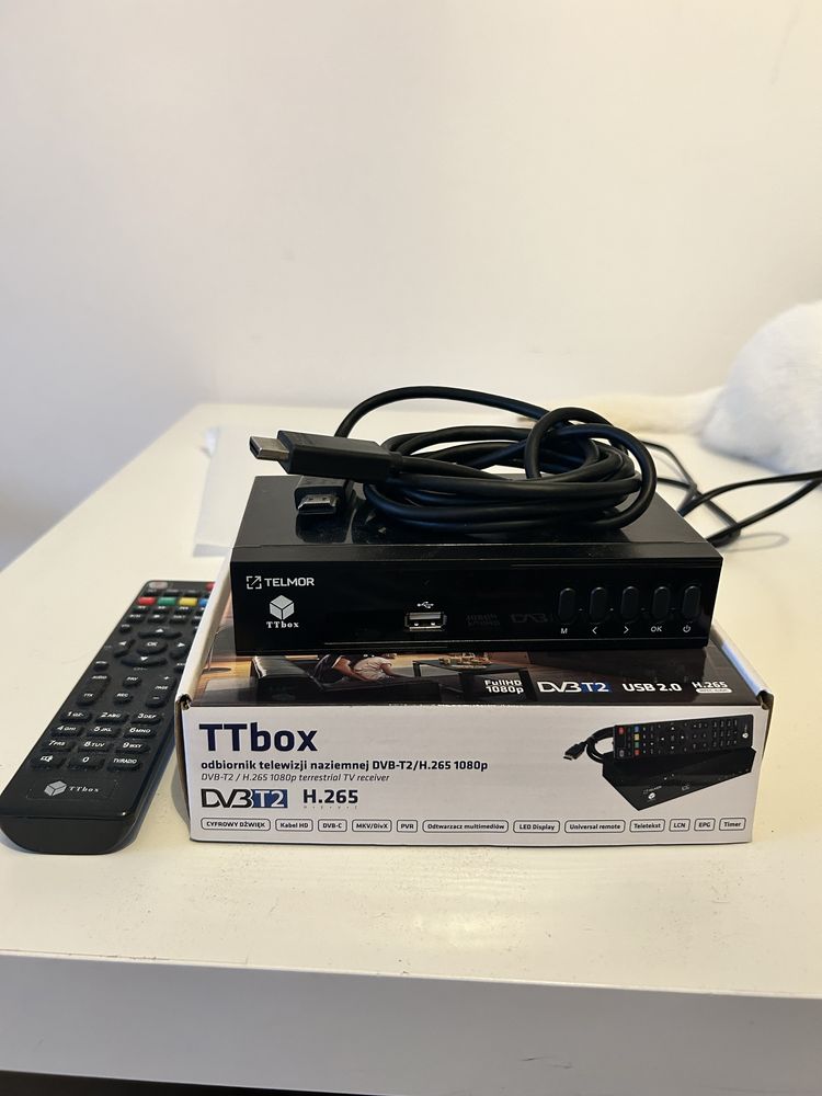 Dekoder DVB-T2 h.265 hevc TTbox TELMOR