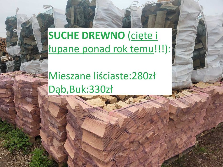 SUCHE drewno opałowe - kominkowe