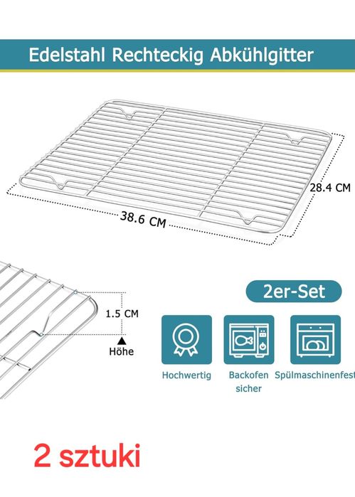 kratki do pieczenia w piekarniku ,chłodzące do grillowania 7 szt.