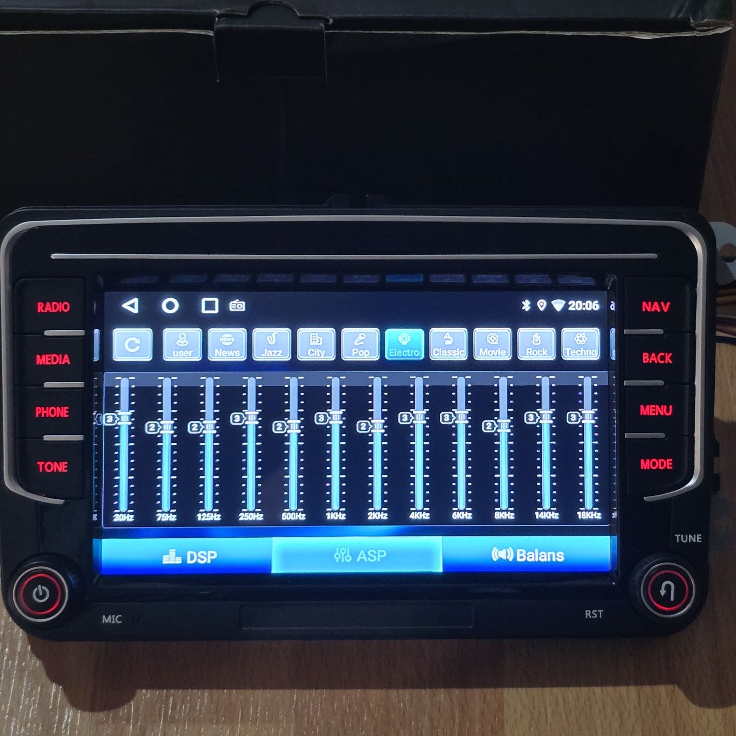 Radio 7" dla VW 2G 33GB+ kamera+GPS+karta SIM+mikrofon
