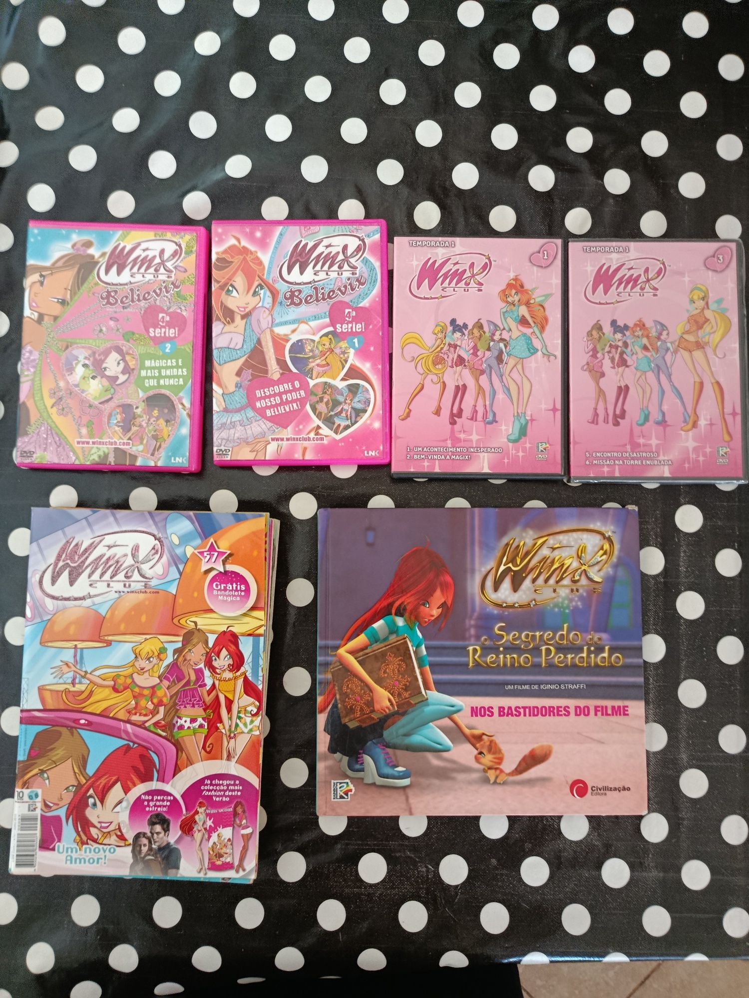Winx Club - DVD + revistas + livro