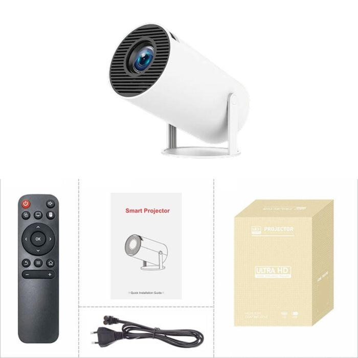 Смарт проектор LED Android 11 с Wi-Fi Bluetooth 100 дюймов 1080p HDMI