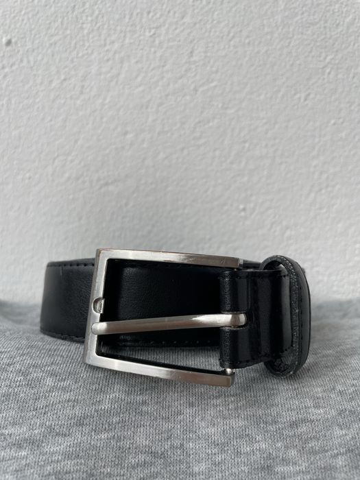 Czarny skórzany pasek VD belts – Made in Germany