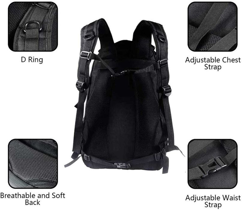 Prof Plecak Taktyczny Wojskowy Survival Czarny 35l 1057