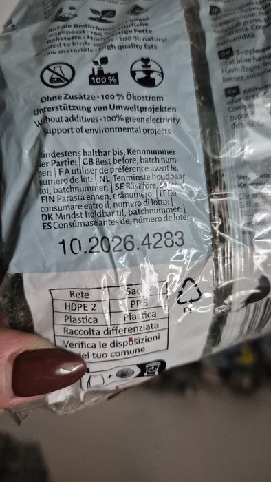 Akcesoria kule tłuszczowe dla ptaków 500g 6szt