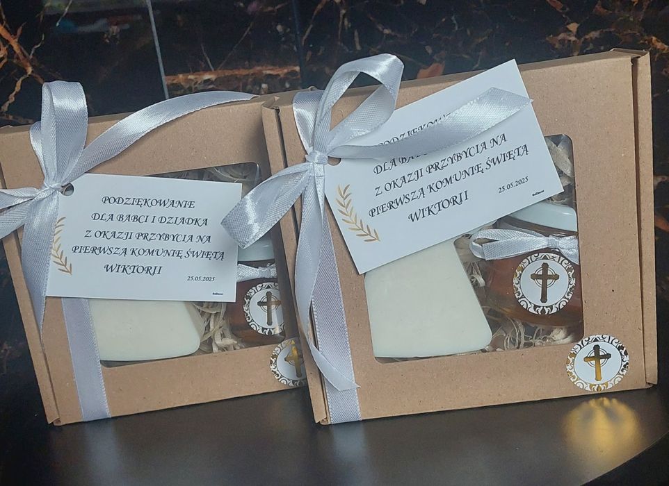 Box z Świecą oraz miodkiem