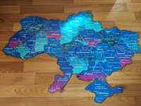 Карта України настінна  hand-made