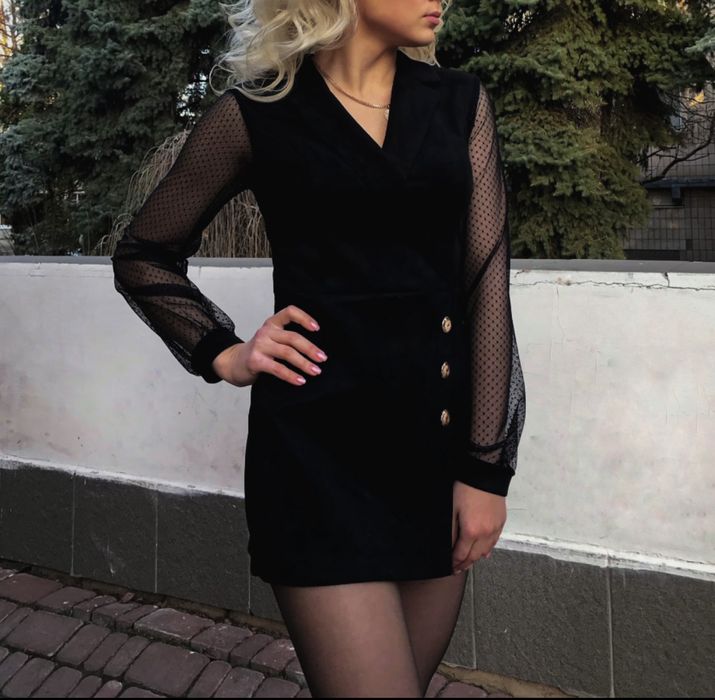 Комбінезон/сукня з шортами замш
