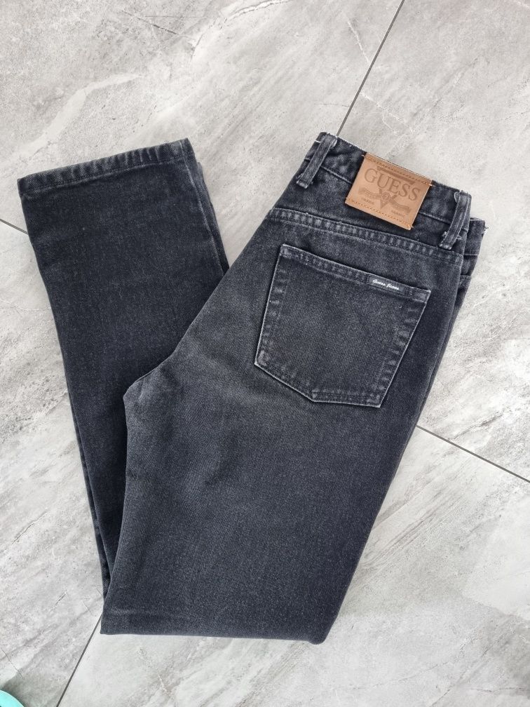 Guess czarne męskie  spodnie jeansowe rozm 29