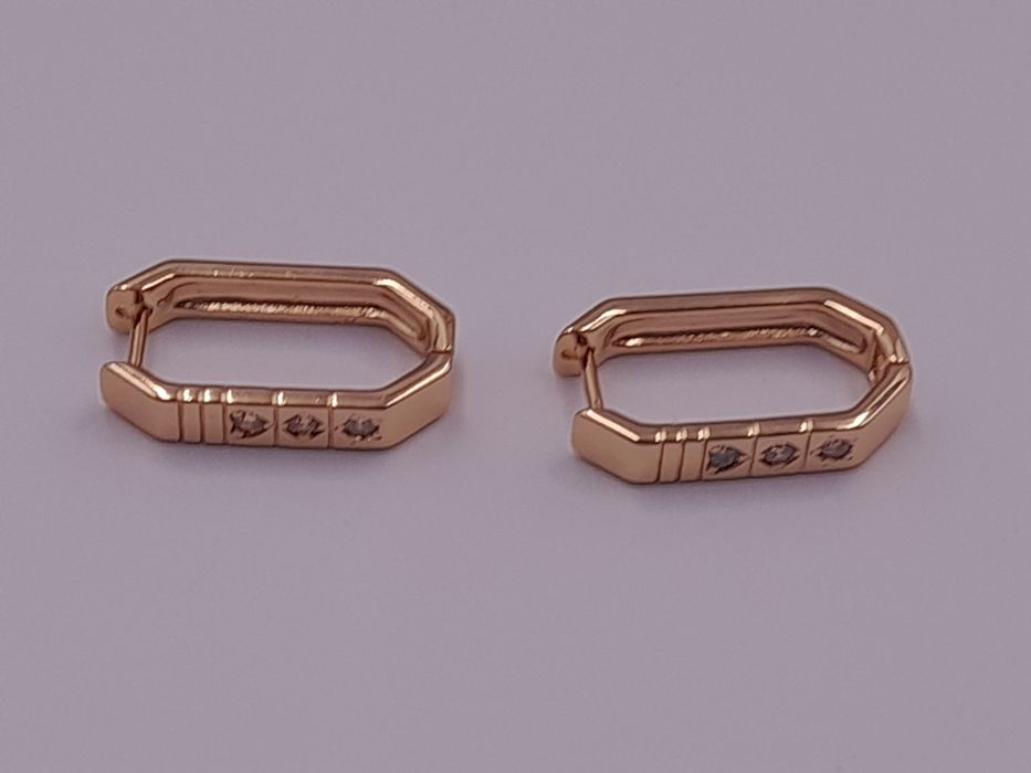 Kolczyki pozłacane Xuping elegantki