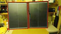 Zestaw solarny Dokio 2x100w.