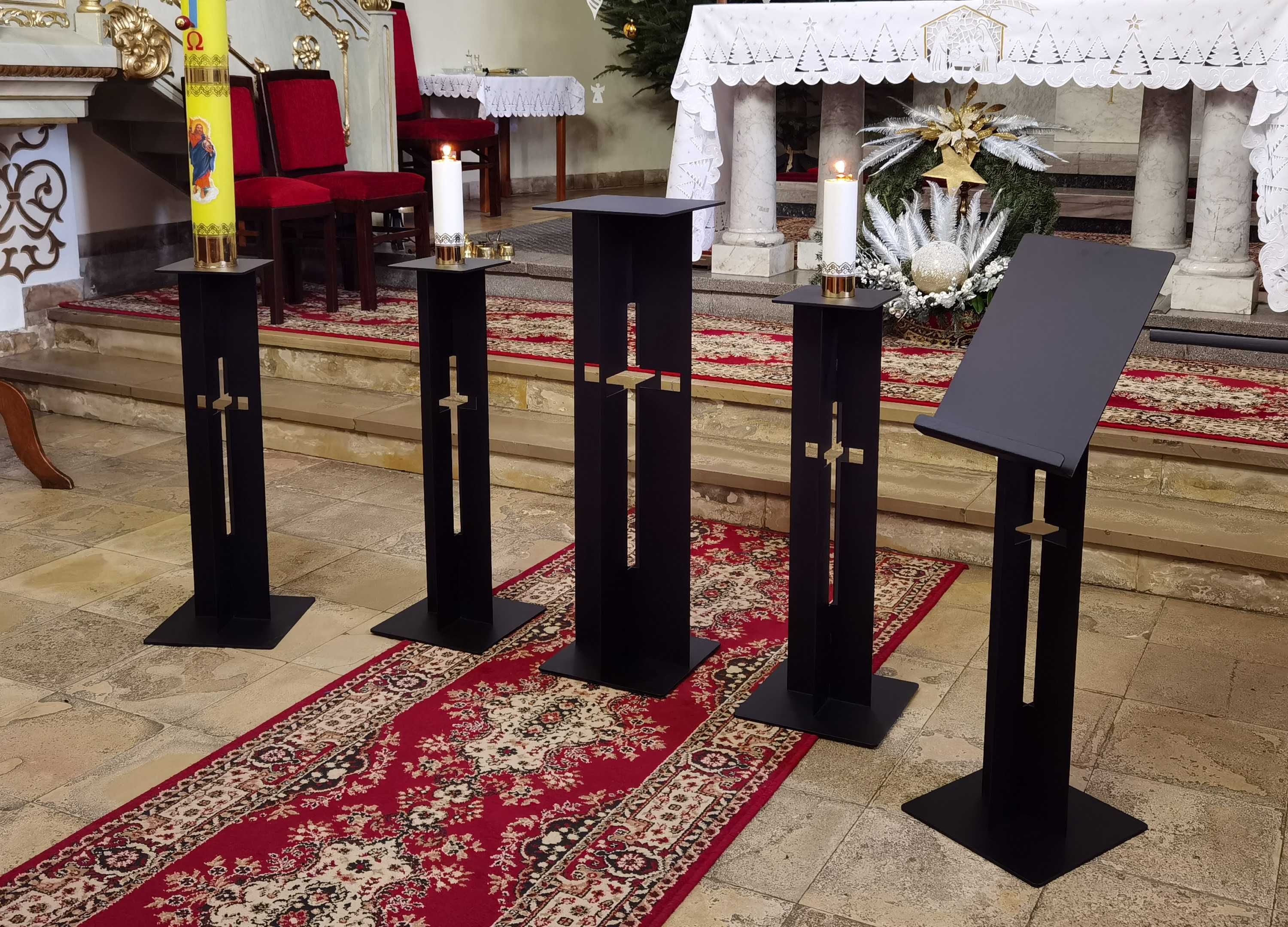 Katafalk - stojak do urny ze stali malowanej proszkowo
