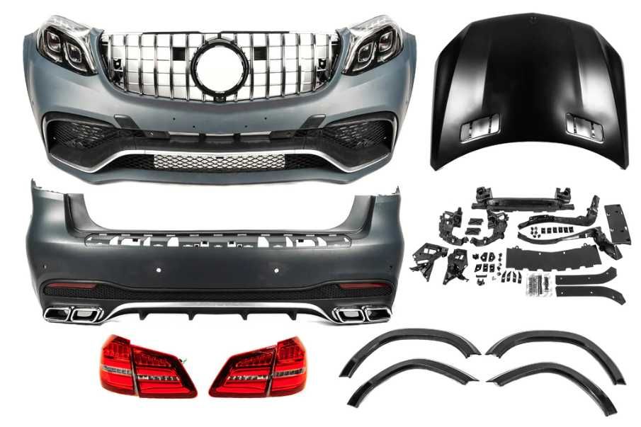 Рестайлинг Mercedes GL X166 в GLS 63 AMG Бампер, фары, фонари, обвес