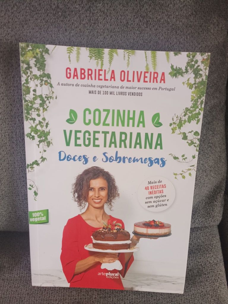 Vendo Livros cozinha vegetariana (Gabriela Oliveira)