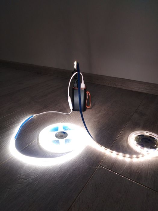 Светодиодна LED лента СОВ 5 метрів біла 5 v USB з сенсорним вимикачем