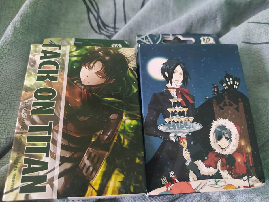 Покерная колода карт Тетрадь смерти Темный Дворецкий Атака Титанов 54