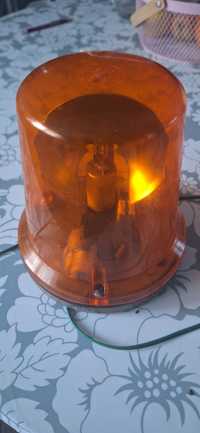 Lampa sygnalizacyjna ostrzegawcza kogut pomarańczowa DDR