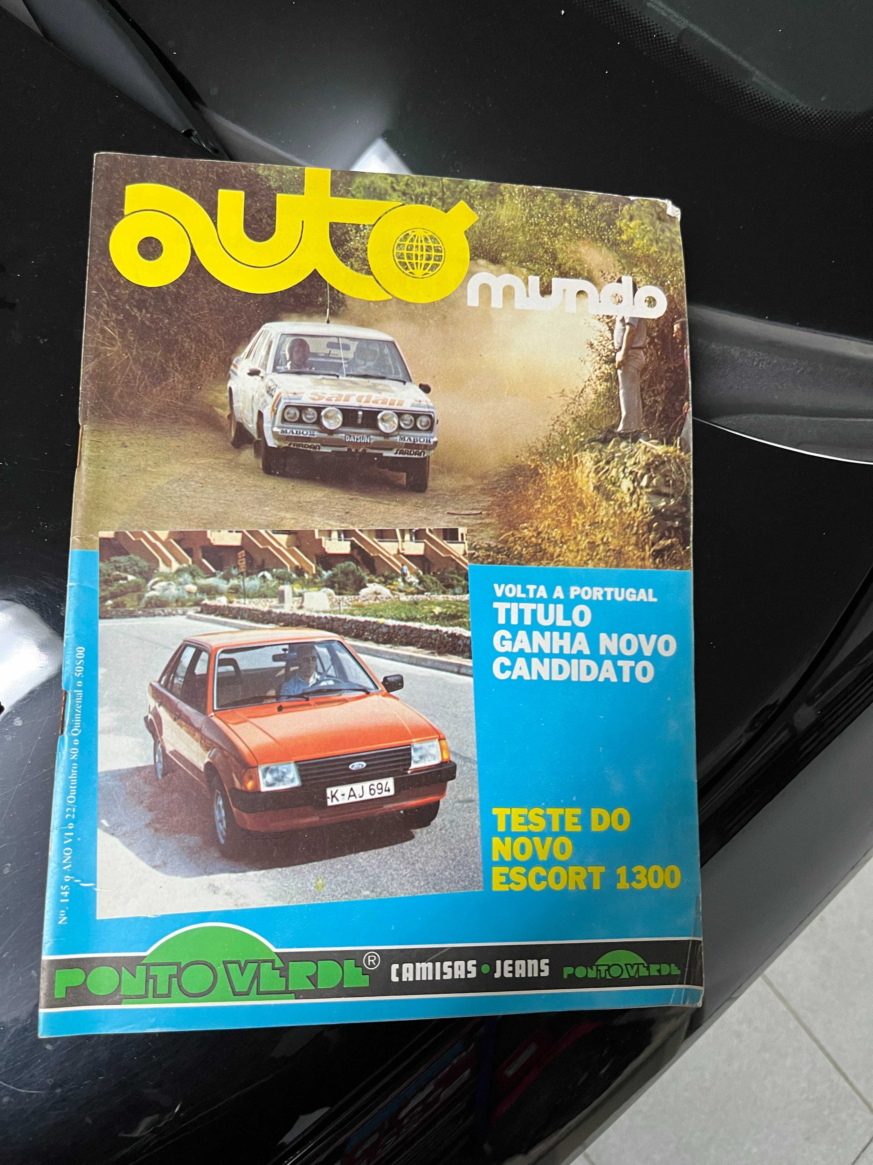 Conjunto de 33 Revistas antigas  AUTO MUNDO