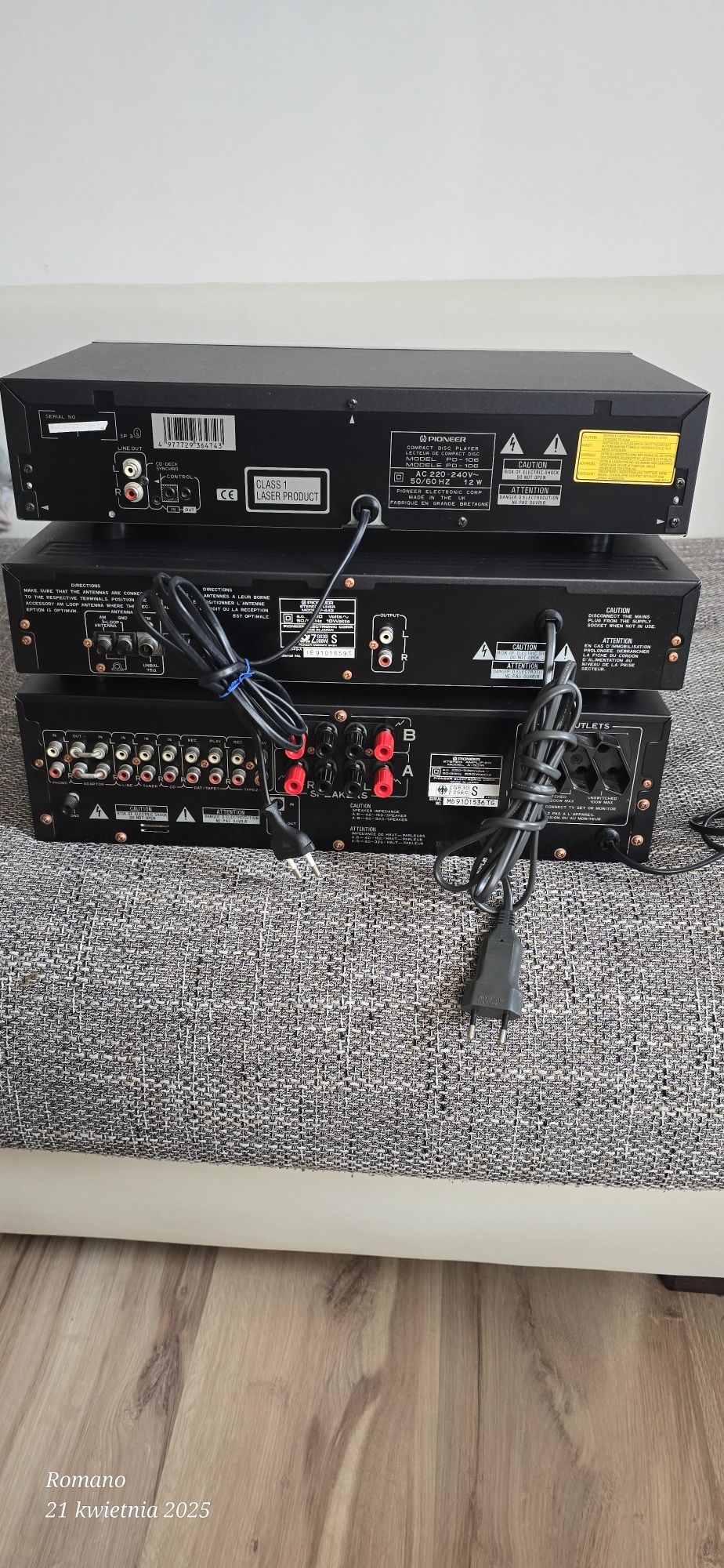 2 części hifi vintage renomowanej firmy Pioneer